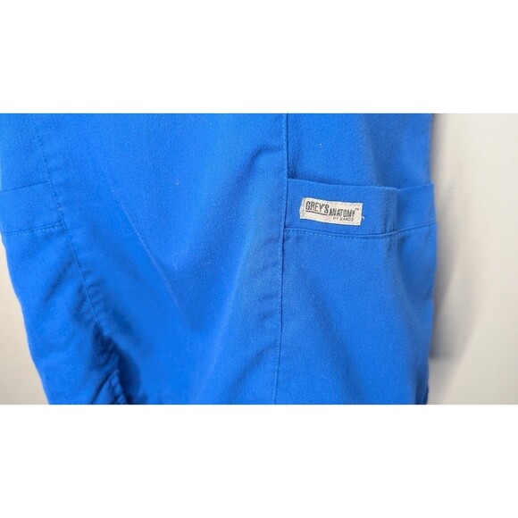 Barco Grey's Anatomy Women's Small Blue V-Neck Scrub Top with Pockets - Picture 2 of 4